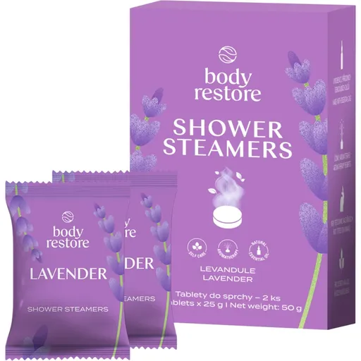 Body Restore Lavender Shower Steamers tablety do sprchy s vůní levandule 2x25 g