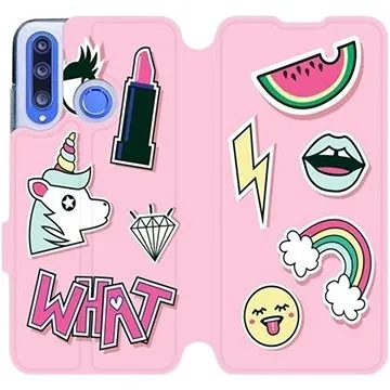 Flipové pouzdro na mobil Honor 20 Lite - M129S Růžové WHAT (5903226898800)