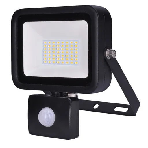 Solight LED reflektor PRO se senzorem, 50W, 4600lm, 5000K, IP44 WM-50WS-L