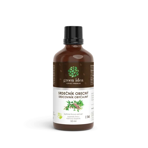 Srdečník obecný tinktura - kapky 50 ml - Green idea