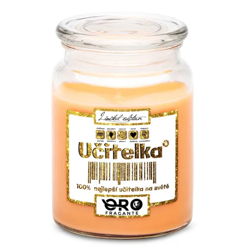 Svíčka Učitelka 100% (Vůně svíčky: Tropické ovoce)