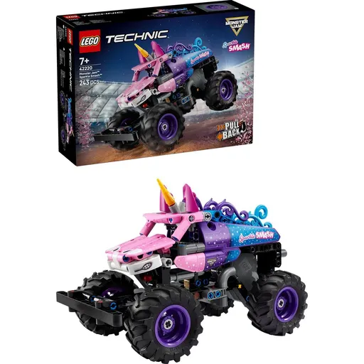 LEGO® 42220 Monster Jam™ Sparkle Smash™ s natahovacím motorem