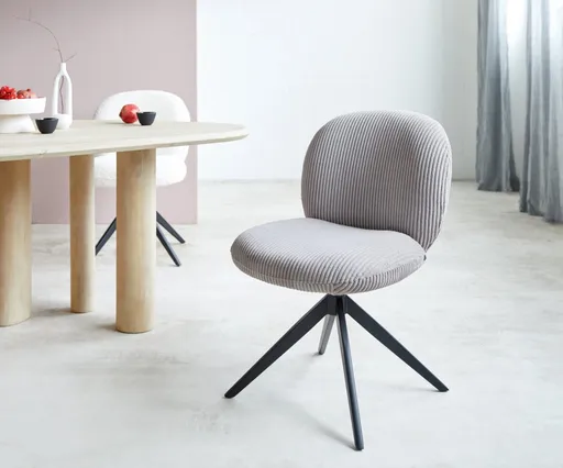 Otočná židle Nube-Flex křížová podnož široká kovová černá