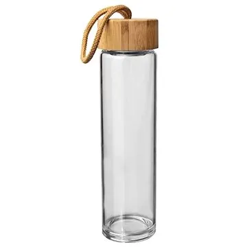 ORION Láhev sklo/bambus víčko+sítko 0,5 l (143758)