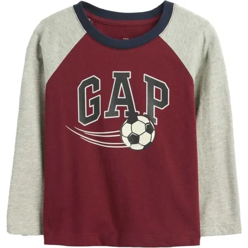 GAP V-FRCH LS LOGO RAGLAN T Dětské tričko, červená, velikost