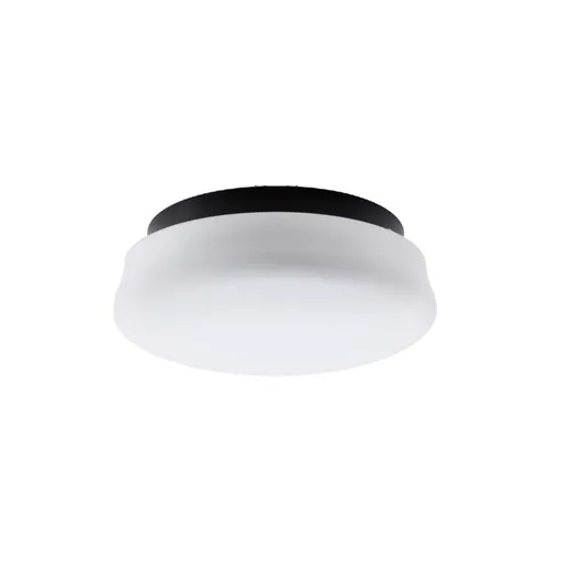 OSMONT RAN61943 RANA stropní/nástěnné skleněné svítidlo černá / bílá IP44 4000 K 15W LED