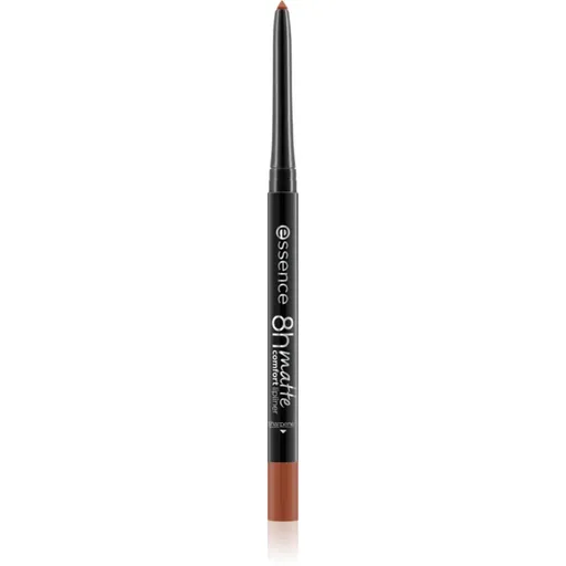 essence 8h Matte Comfort matná tužka na rty s ořezávátkem odstín 17 Must Have Brown 0,3 g
