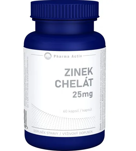 Pharma Activ Zinek chelát 25 mg 60 kapslí