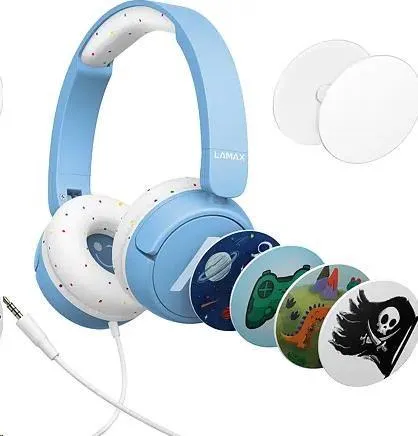 LAMAX SoundKid1 - náhlavní sluchátka - modrá