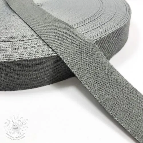 Popruh bavlna 4 cm light grey