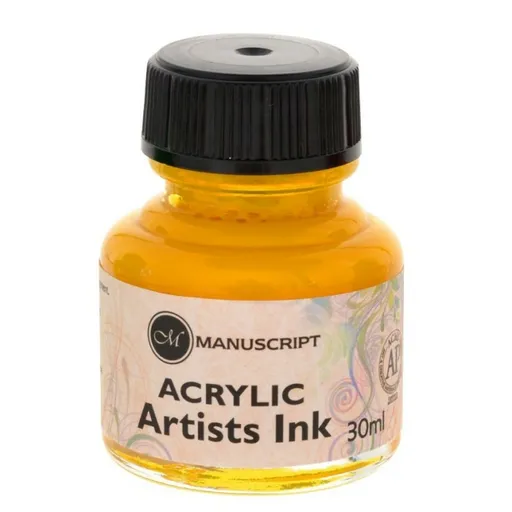 Kaligrafický inkoust Manuscript 30ml – žlutý brilantní