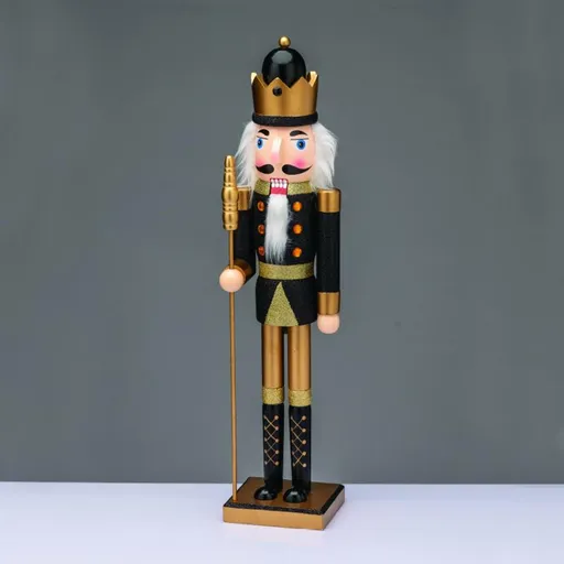 ACA Lighting královský louskáček se žezlem 106cm černá X1510619