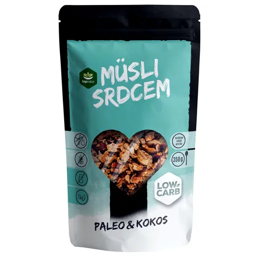 Topnatur Müsli srdcem Paleo&Kokos Low Carb 350 g