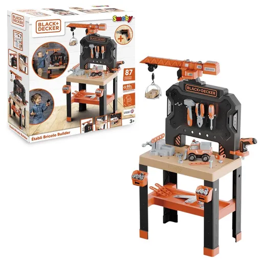 Smoby B&D Velká pracovní dílna s jeřábem