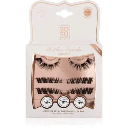 SOSU Cosmetics Hidden Agenda Lash Kit umělé řasy Ibiza 1 ks