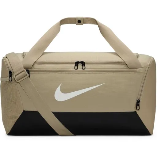 Nike BRASILIA S Sportovní taška, béžová, velikost