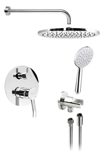 SAPHO LUKA podomítkový sprchový set s pákovou baterií, 2 výstupy, chrom LK43-21