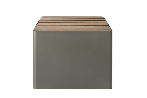 Venkovní stolička WOODGREEN, více variant - Hobby Flower Barva: khaki/tmavé dřevo