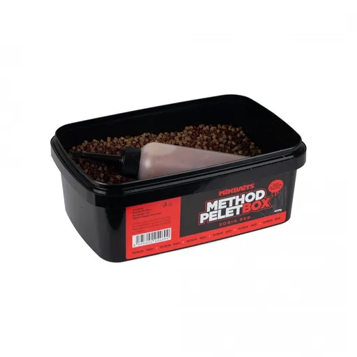 Mikbaits Method pelet box 400g + 120ml Activator - Robin Red,Mikbaits Method pelet box 400g + 120ml Activator - Robin Red