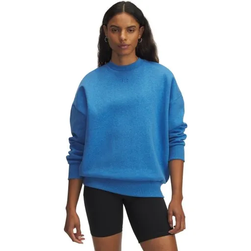 Under Armour RIVAL FLEECE CREW Dámská mikina, modrá, velikost M