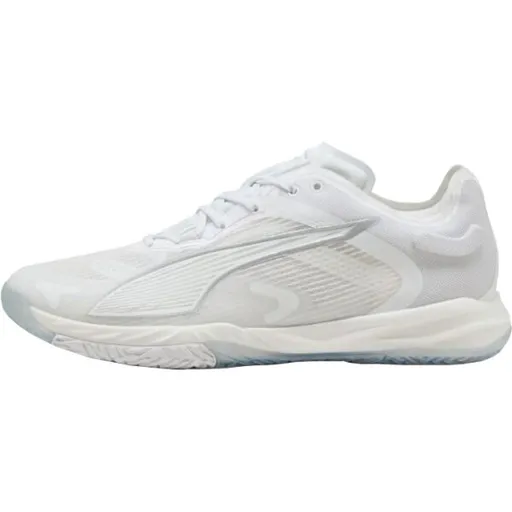 Puma ACCELERATE NITRO SQD 4 Unisex obuv na házenou, bílá, velikost 44.5