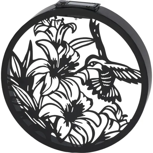 Solární nástěnná dekorace Kolibřík 25 x 5 cm