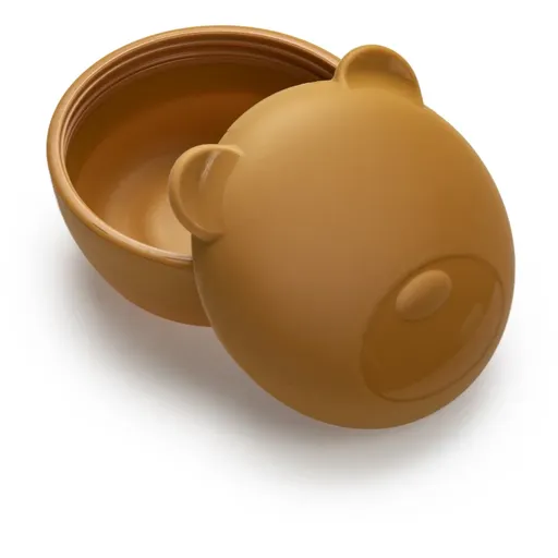 Melii Silicone Bowl with Lid svačinový box Bear 350 ml