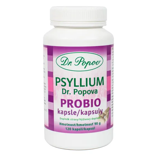 Dr. Popov Psyllium Probio 120 kapslí