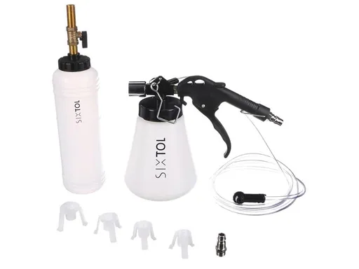 Sada na odvzdušnění brzd SIXTOL MECHANIC BRAKE BLEEDING SET 8ks - rozbaleno - poškozený obal