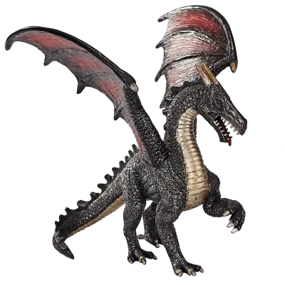 Drak ocelový figurka