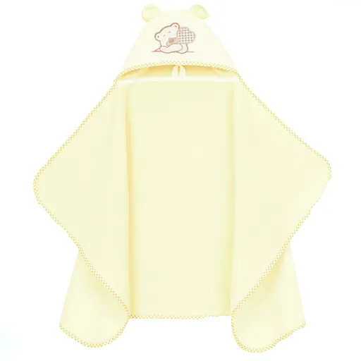 Mamo Tato Maxi osuška, pončo s kapucí Medvídek, 70x120cm - smetanová