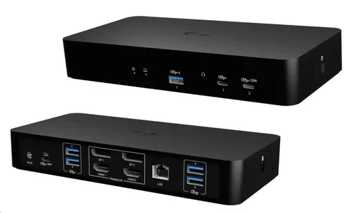 i-tec Universal Intelligent Dual Display Docking Station, Power Delivery 100W