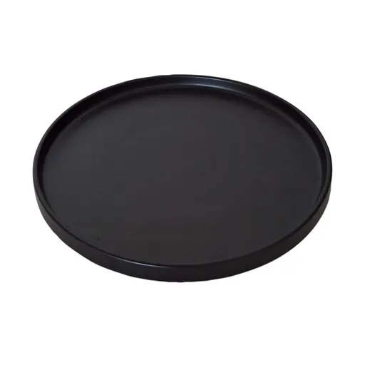 Keramický jídelní talíř KITCHISIMO 26cm černý mat