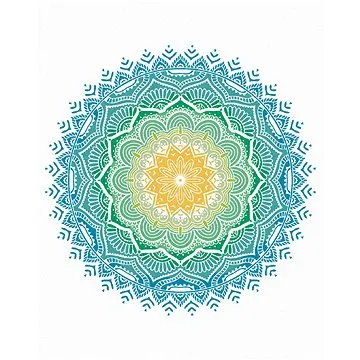 Diamondi - Diamantové malování - MANDALA VIII, 40x50 cm, Vypnuté plátno na rám (605715B)