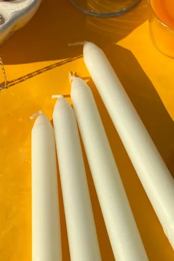 Candle Set (4 Pieces) Premium 4 - Cream