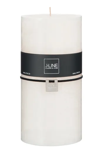 Válcová jemně krémová svíčka XXL - 10*10*20 cm J-Line by Jolipa