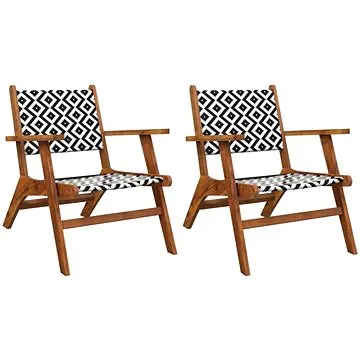 Zahradní židle 2 ks masivní akáciové dřevo, 316250 (316250)