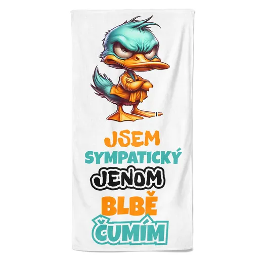 Osuška Jsem sympatický (Velikost osušky: 100x170cm)