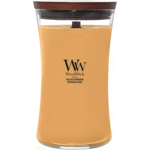 WoodWick Vonná svíčka váza velká Golden Bourbon, 609 g