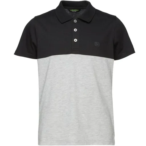 Lewro DUSTY Chlapecké tričko s límečkem, černá, velikost 164-170