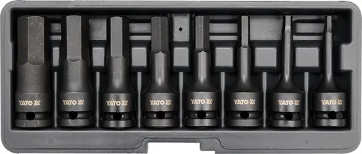 Yato Sada nástavců 1/2" rázové 8 ks H6-H19 imbus CrMo