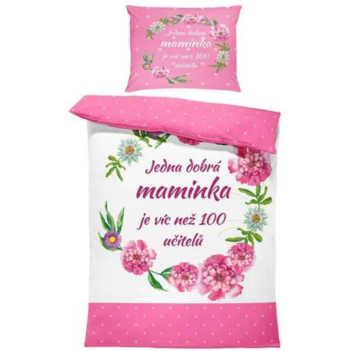 Povlečení Dobrá maminka (Rozměr : 1x140/220 + 1x90/70)