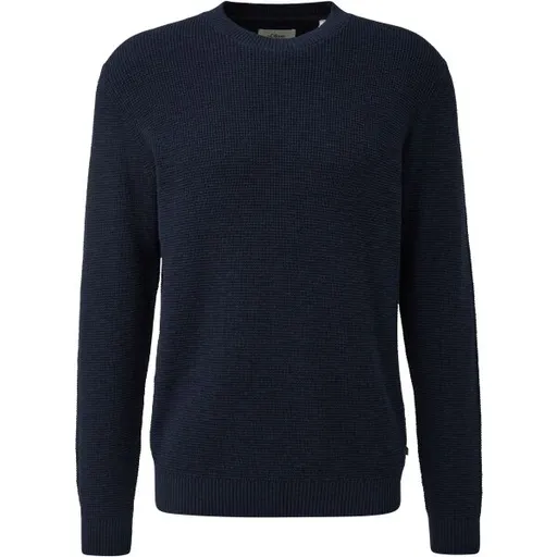s.Oliver KNITTED PULLOVER NOOS Pletený svetr, tmavě modrá, velikost