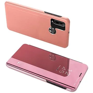 Clear View knížkové pouzdro na Huawei Y6p, růžové (HUR06303)