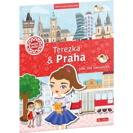 ELLA & MAX TEREZKA & PRAHA Město plné samolepek, mix, velikost