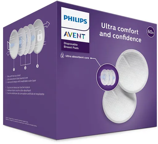 Philips AVENT Prsní vložky jednorázové 60 ks (8710103845805)