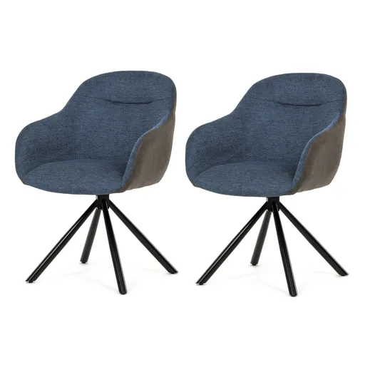 Sada jídelních židlí s vratným mechanismem DCH-Y1143 BLUE2, 2 ks