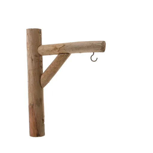 Dřevěný nástěný hák hnědá, 30 cm