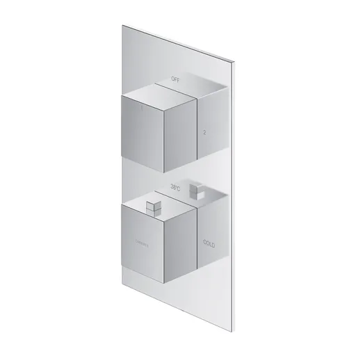 OMNIRES FRESH termostatická sprchová baterie podomítková, vrchní část bez tělesa chrom /CR/ FR7136ROCR