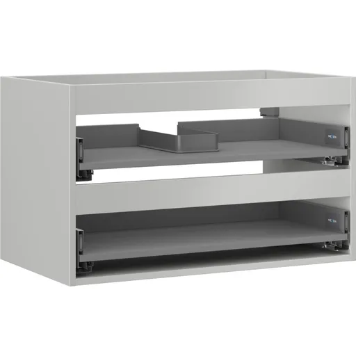 MEXEN Box-A skříňka pro umyvadlo 80, 2 zásuvky, šedý mat 91AX0-0800-470-2-62